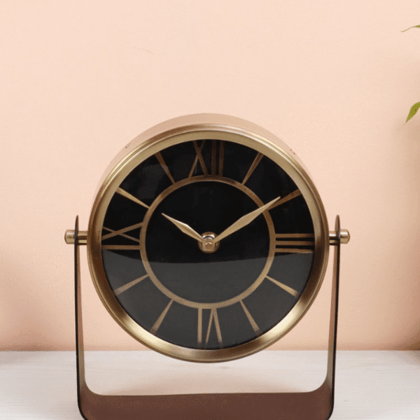 Mitsuki In Gold Table Clock, - 1