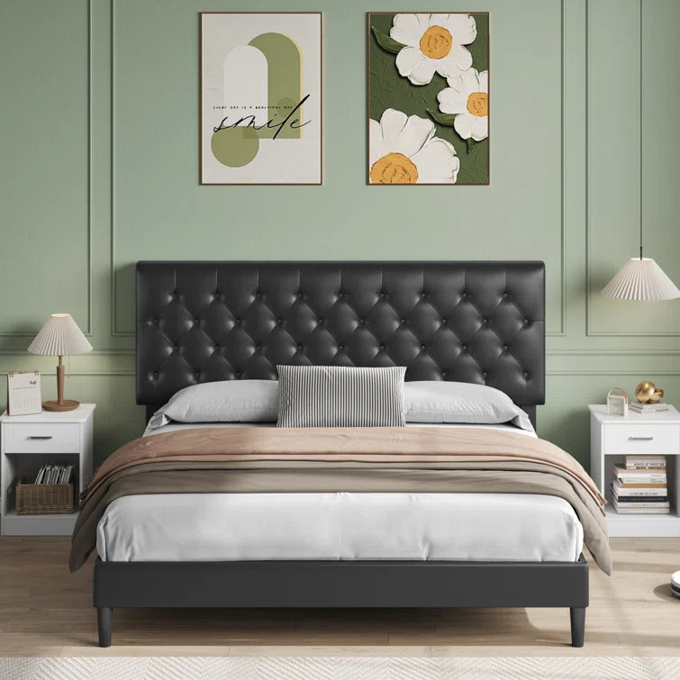 Trotwood Upholstered Bed with Adjustable Headboard - Image 7