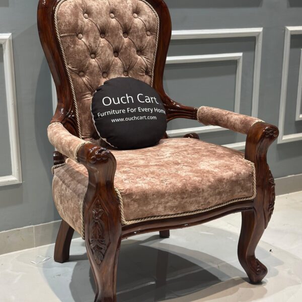 Teak Wood Handcrafted Royal Comfort Chair