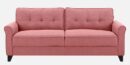 Fabric 3 Seater Sofa In Pink Colour