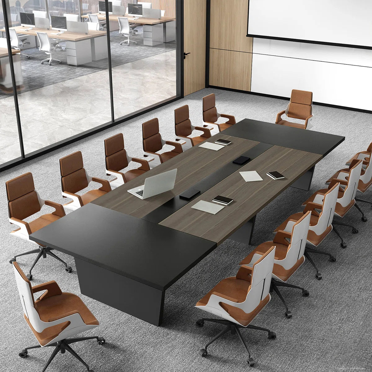 Modern Ergonomic Conference Table - Spacious, Durable, And Versatile Design - Image 2