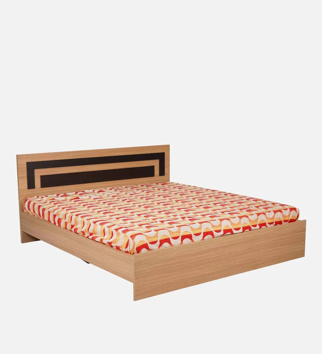 Duso King Size Bed in Urban Teak Finish - Image 2