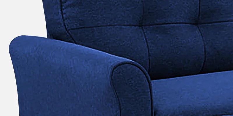 Fabric 3 Seater Sofa In Cool Cobalt Colour - Image 2