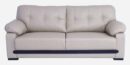 Leatherette 3 Seater Sofa in Beige Colour