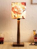 Floral Rose Wooden Lamp - 1