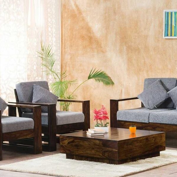 Solid Wood Bennett Sofa Set