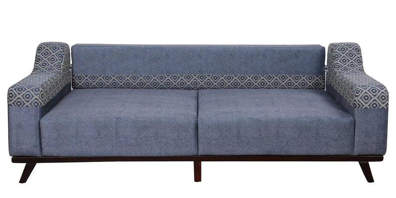 Fabric 3 Seater Sofa In Blue Colour - Image 7