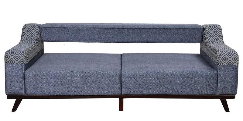 Fabric 3 Seater Sofa In Blue Colour - Image 2