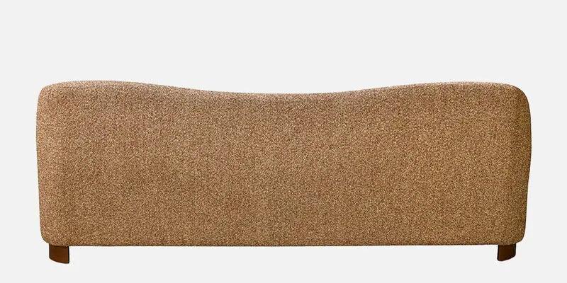 3 Seater Curve Sofa In Sand Beige Finish - Image 5