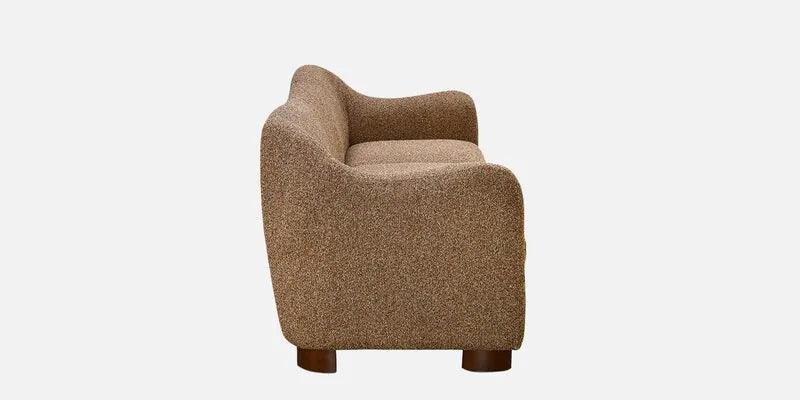 3 Seater Curve Sofa In Sand Beige Finish - Image 4