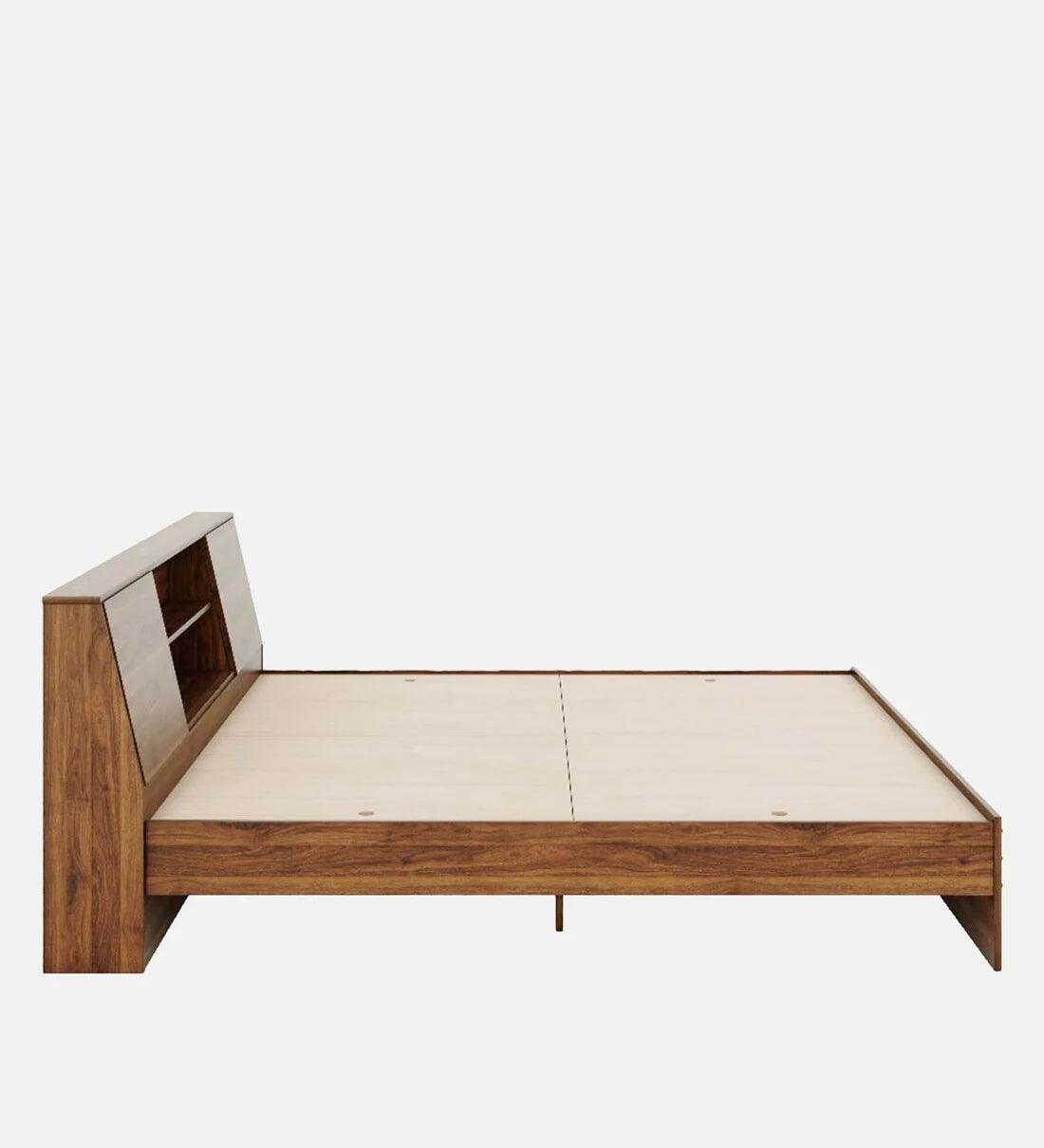 Denz King Size Bed In Columbian Walnut Colour - Image 2