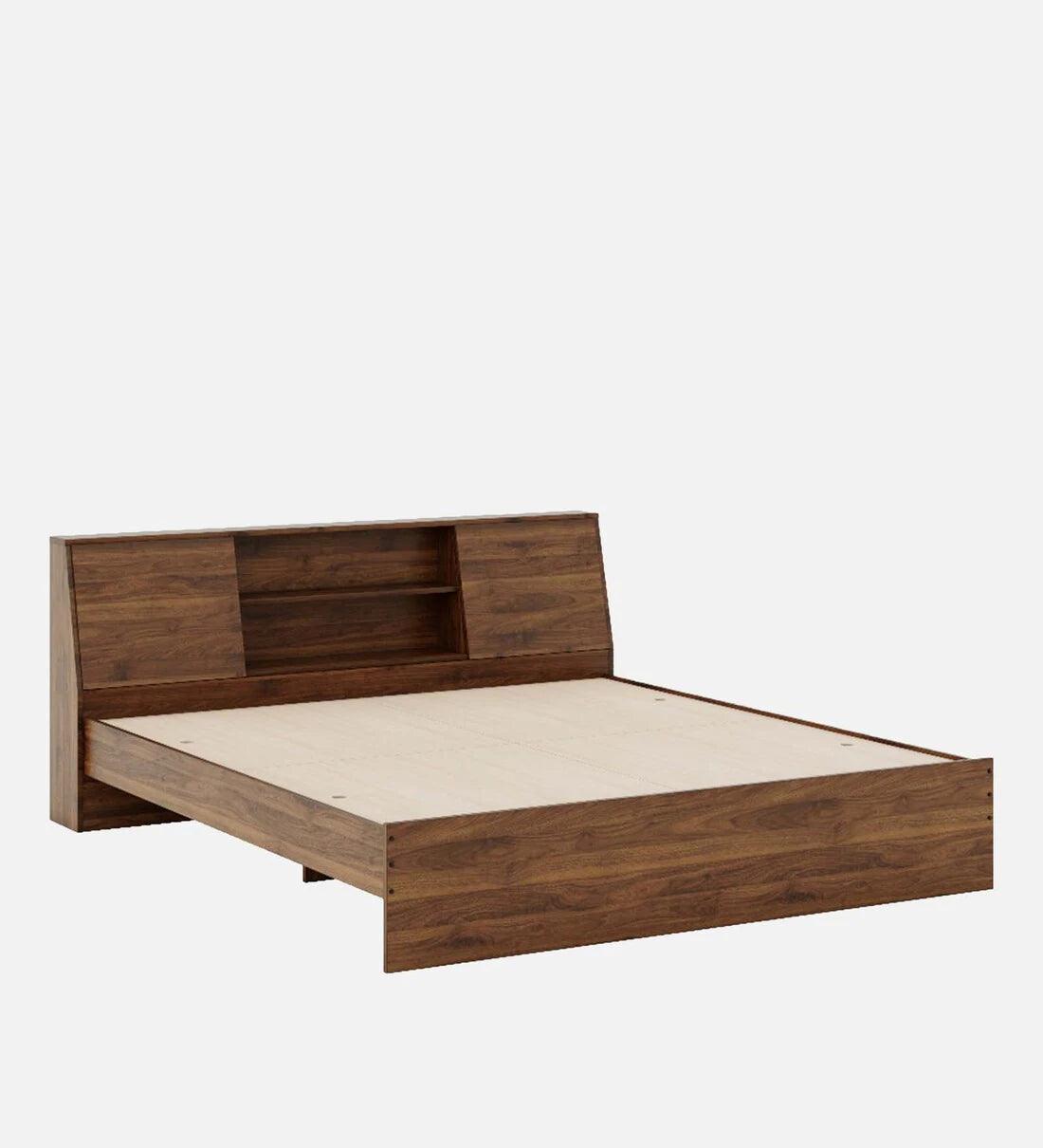 Denz King Size Bed In Columbian Walnut Colour - Image 3