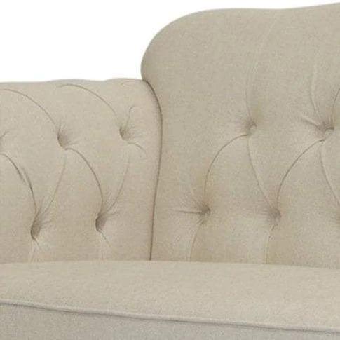 VAUCLUSE 3 SEATER FABRIC SOFA BEIGE COLOUR - Image 5