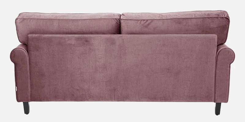 Fabric 3 Seater Sofa In Rose Brown Colour - Image 5