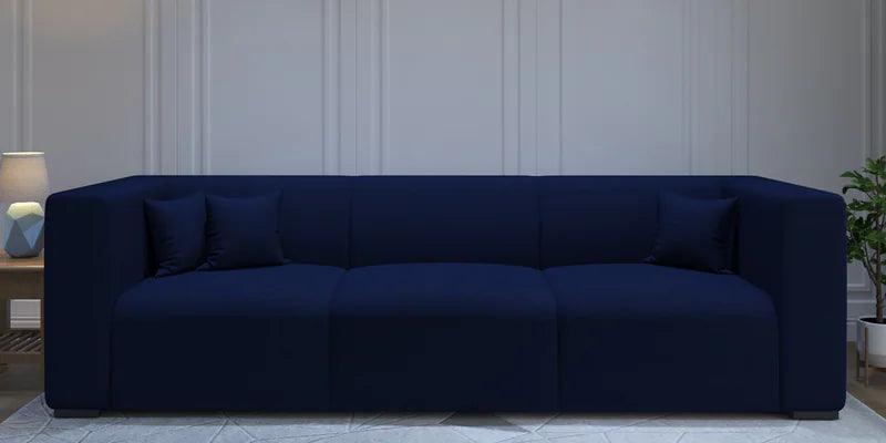 Fabric 3 Seater Sofa In Navy Blue Colour