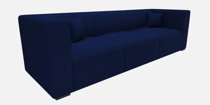 Fabric 3 Seater Sofa In Navy Blue Colour - Image 3