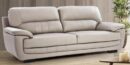 Leather 3 Seater Sofa in Cream Colour
