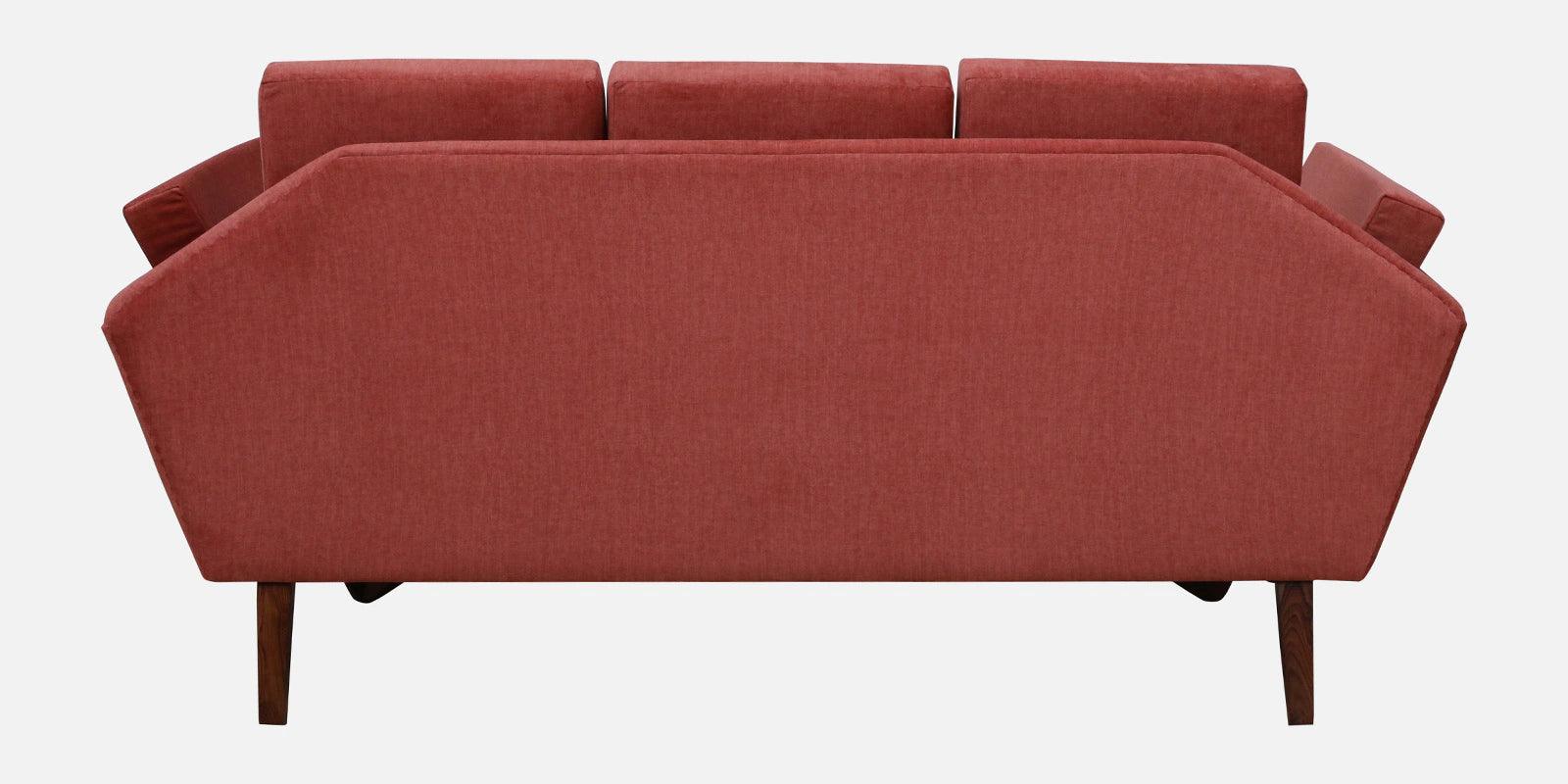 Sheesham Wood 3 Seater Sofa In Scratch Resistant Provincial Teak Finish - Image 3