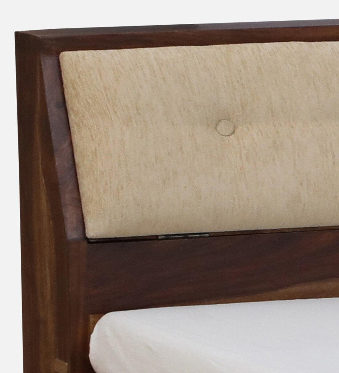 Sheesham Wood King Size Bed In Scratch Resistant Rustic Teak Finish With Box Storage - Image 7