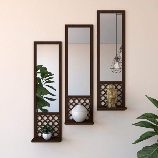Designer Long Wall Mirror- Set of 3 - 1