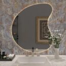 Designer Organic Shaped LED Bathroom Mirror - 1