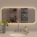 Modern Designed LED Rectangular Smart Touch Bathroom Mirror - 1