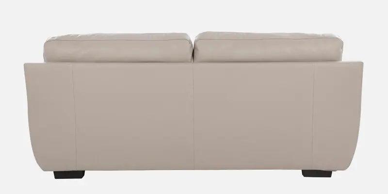 Leather 3 Seater Sofa in Cream Colour - Image 3